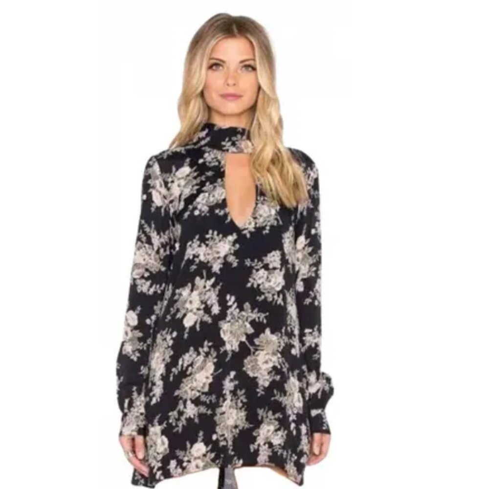 Flynn Skye Leah Floral Mini Dress Large
